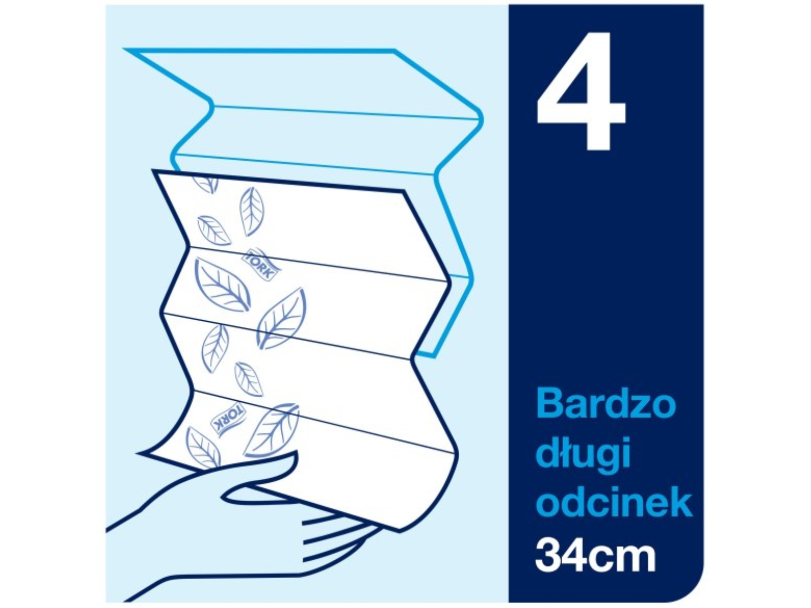 Ręcznik papierowy składany 4-panelowy – Tork 100297 Xpress H2